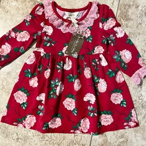 Matilda Jane Red Floral Kids Dress